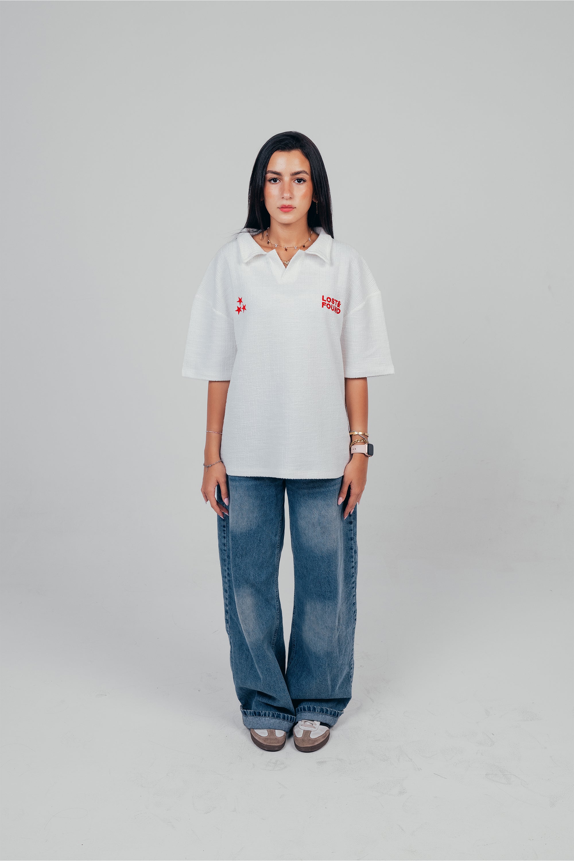 UNISEX OFF-WHITE POLO