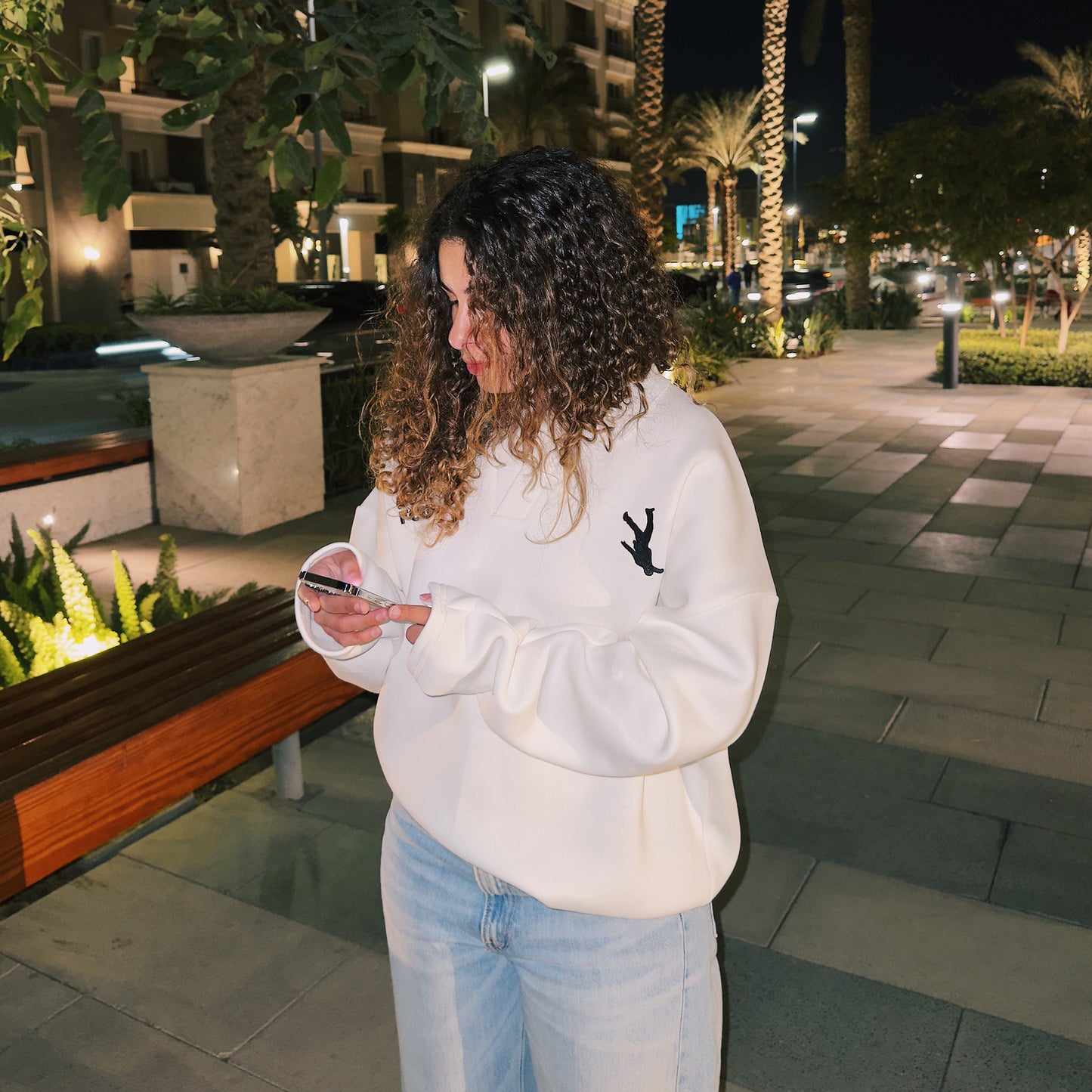 OFF-WHITE LONG SLEEVE POLO