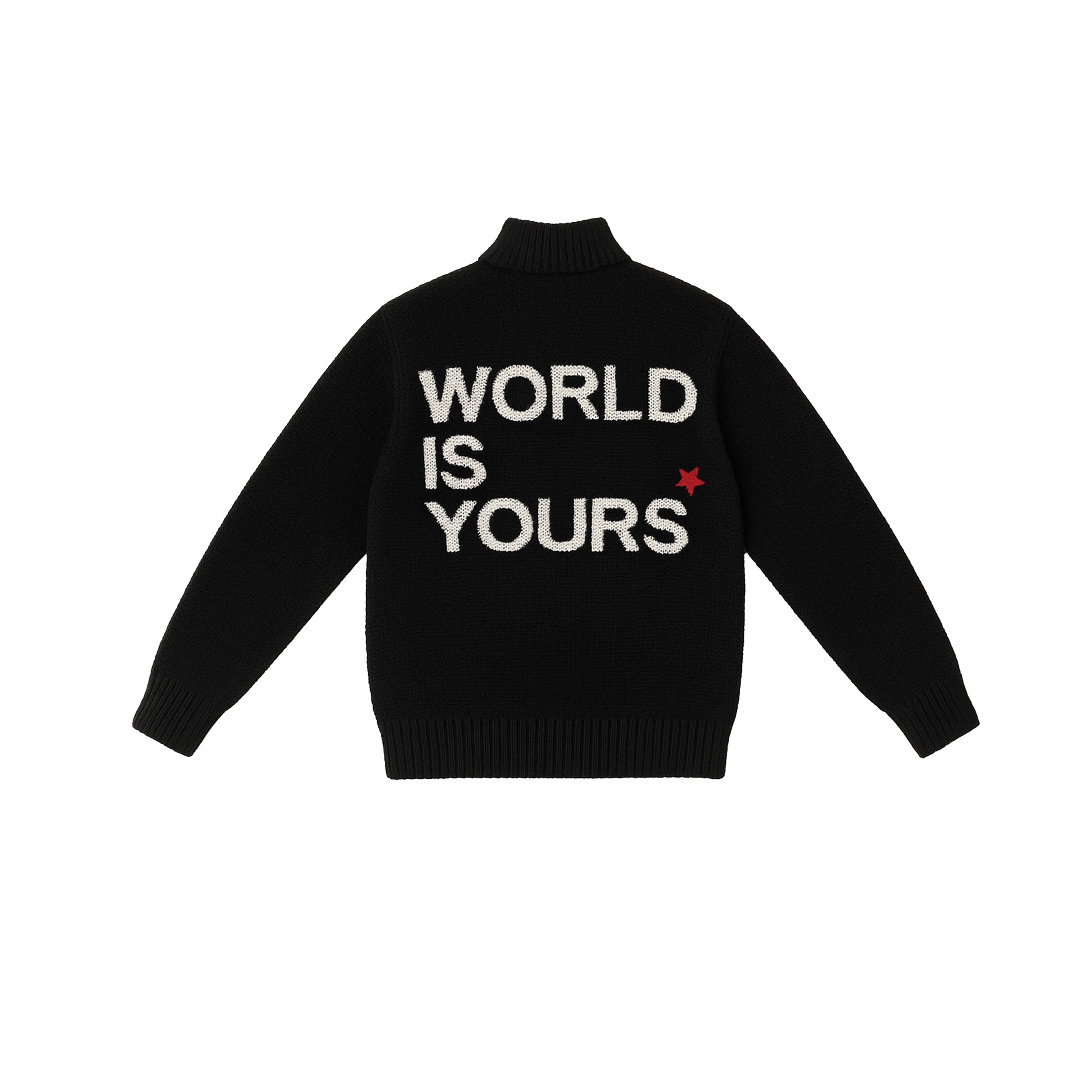 UNISEX BLACK KNIT JACKET