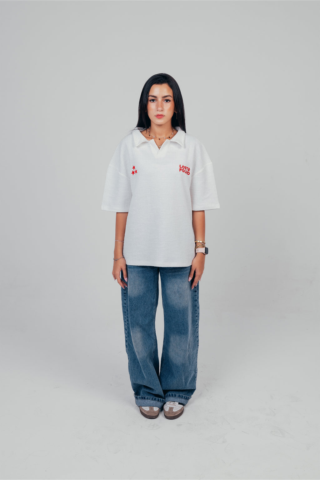 UNISEX OFF-WHITE POLO