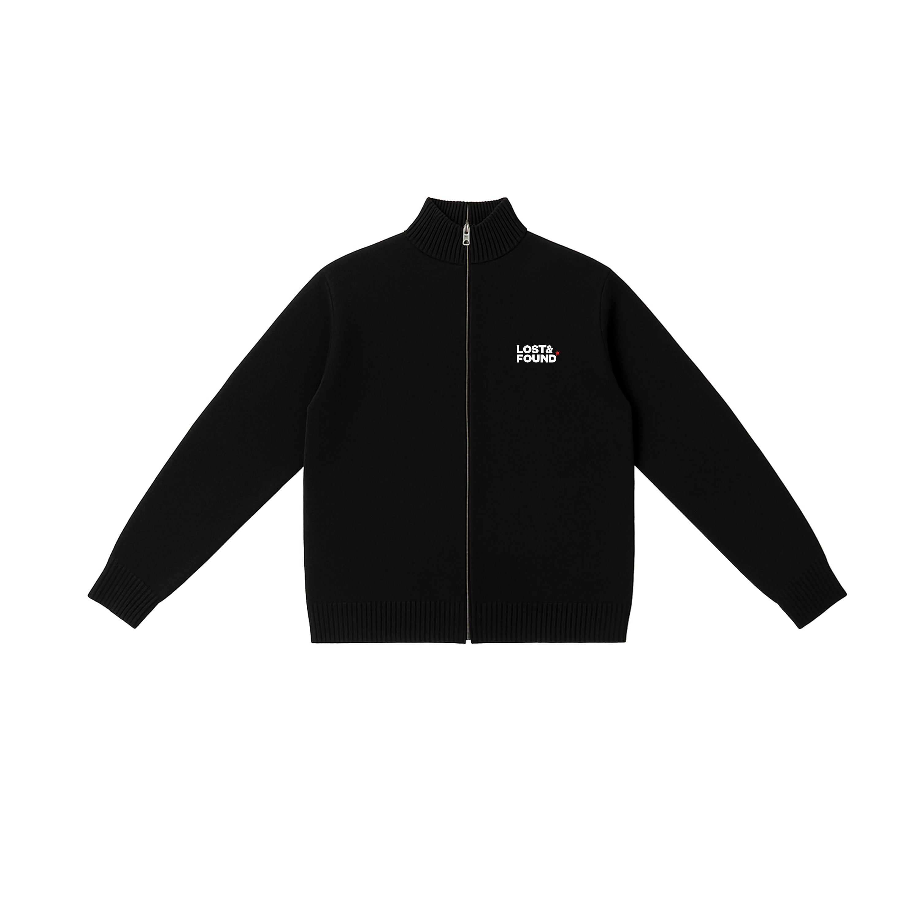 UNISEX BLACK KNIT JACKET