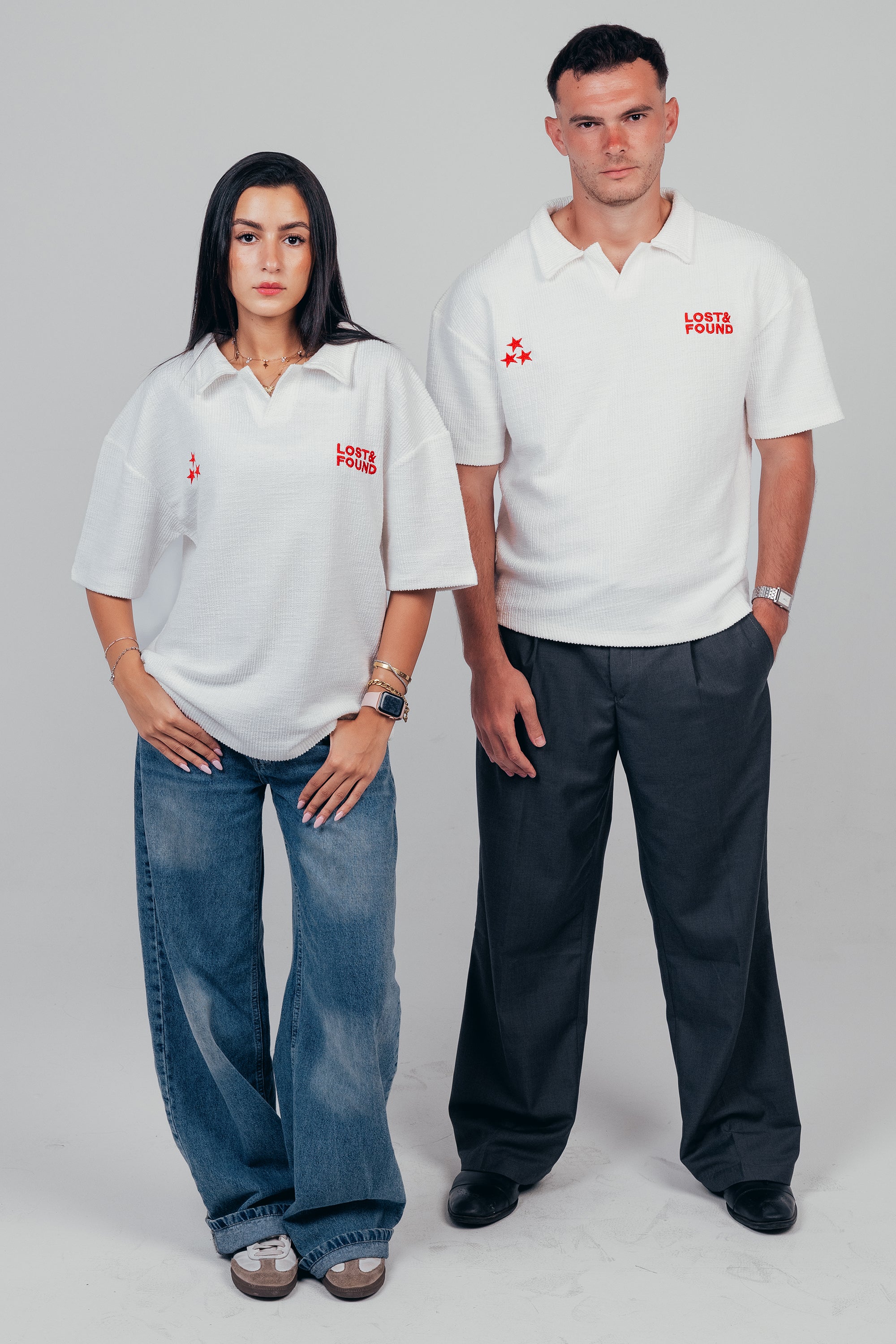 UNISEX OFF-WHITE POLO